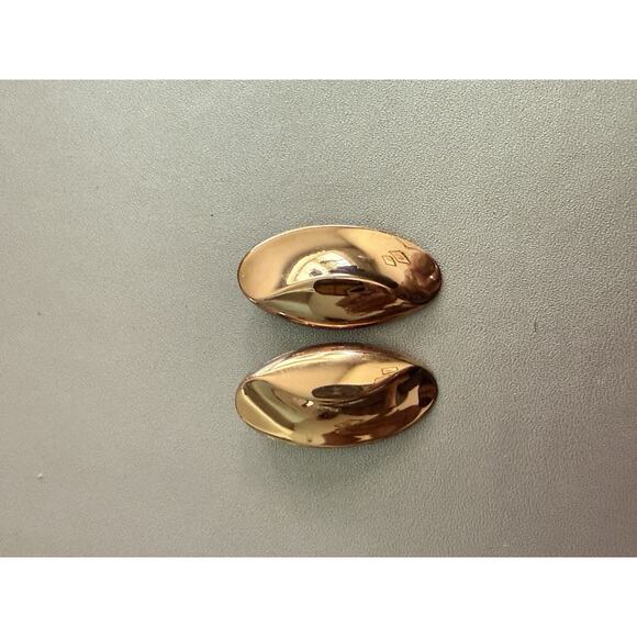 Renoir Copper Earrings Clip On Vintage - Picture 2 of 3